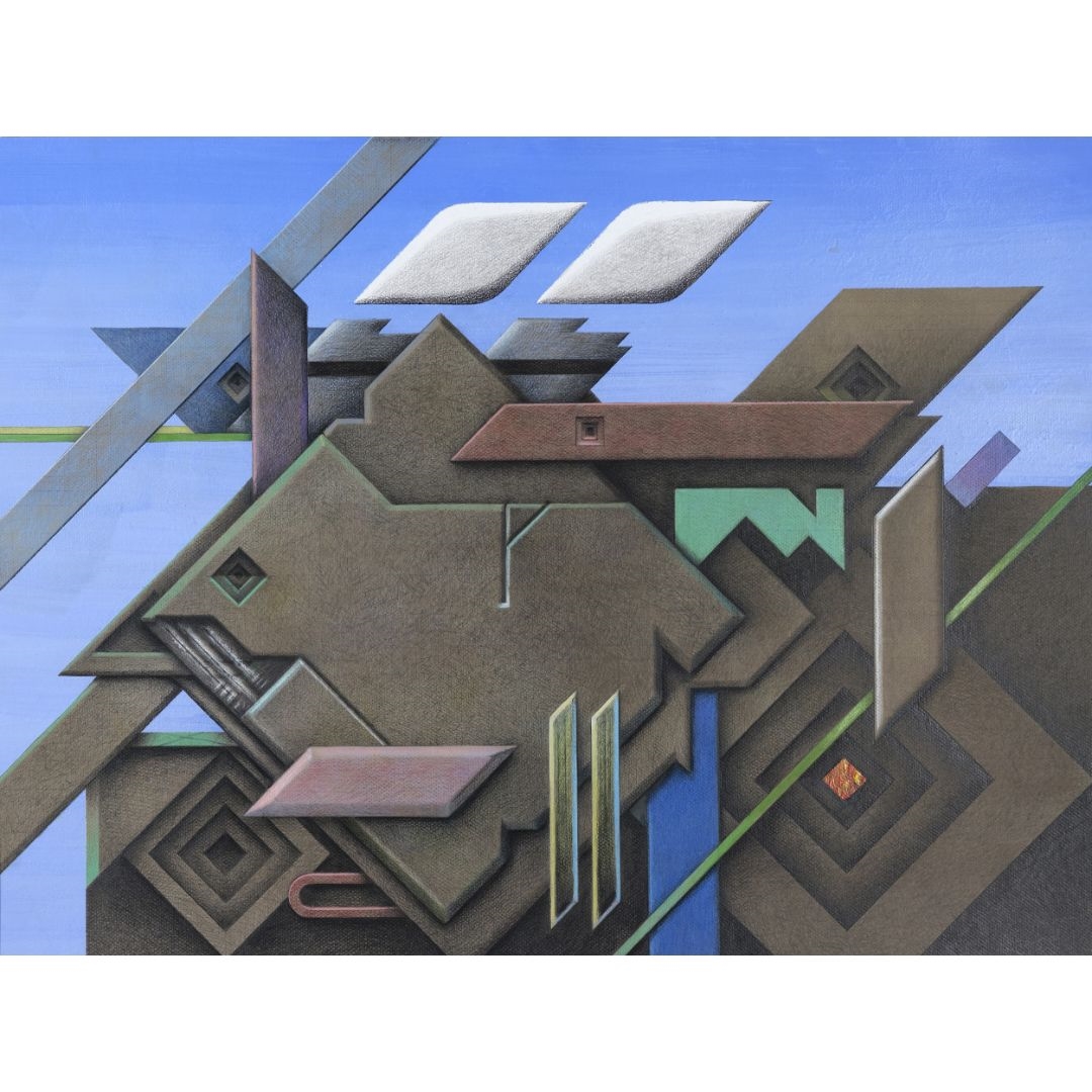 Artwork by Alexander Rudolf Kubiczek, Alexander Rudolf Kubiczek, Born 1942 in Wernburg, Made of Watercolor and colored pencil on cardboard