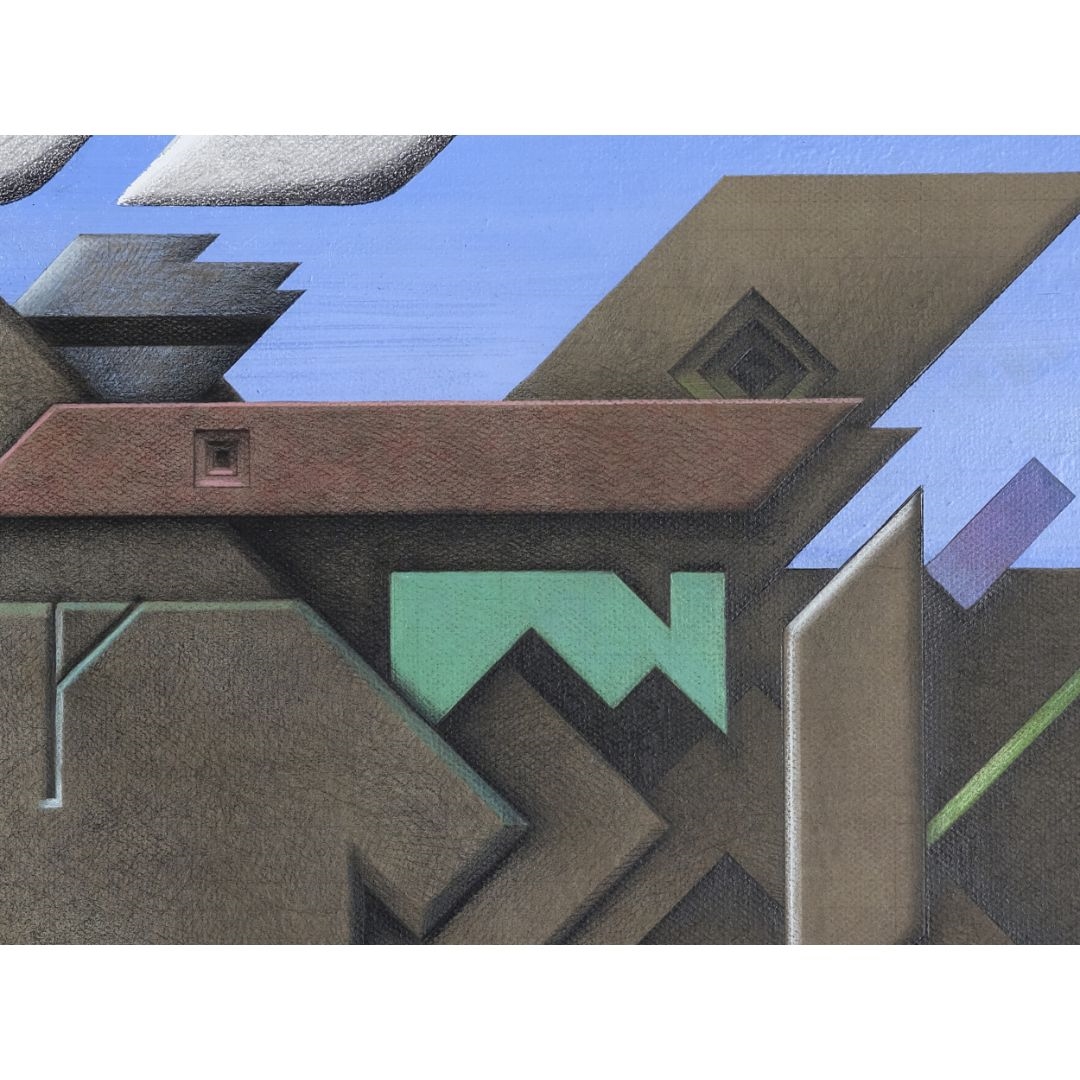 Artwork by Alexander Rudolf Kubiczek, Alexander Rudolf Kubiczek, Born 1942 in Wernburg, Made of Watercolor and colored pencil on cardboard