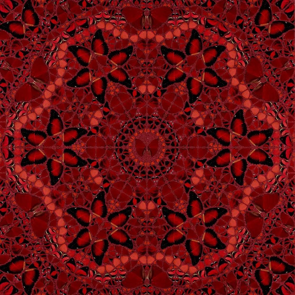 Artwork by Damien Hirst, THE EMPRESSES WU ZETIAN H10-1, Made of Laminated Giclee print on aluminum composite, screen printed with glitter