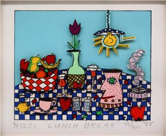 James Rizzi | Lunch Break (1988) | MutualArt