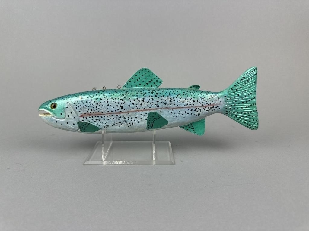 Floyd Osga | 2 Floyd Osga Fish Spearing Decoys (1994) | MutualArt