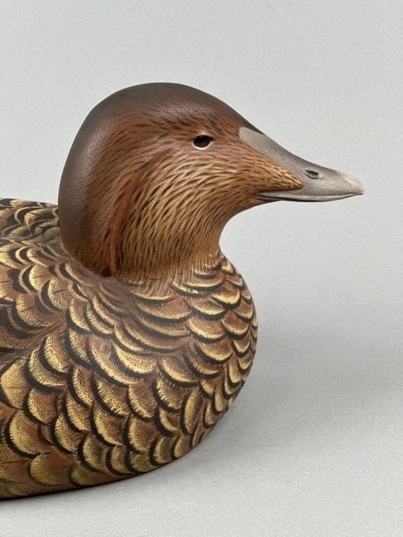 Artwork by Bill Weimer, Bill Weimer Pr of Eider Duck Decoys, Made of glass