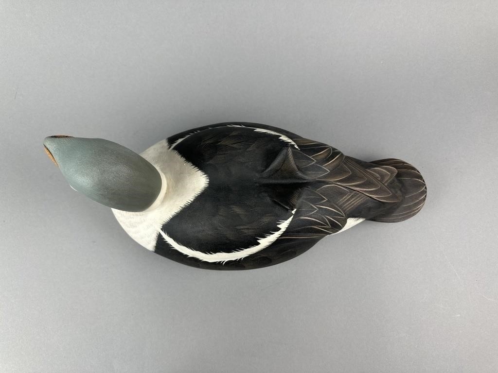 Artwork by Bill Weimer, Bill Weimer Pr of Eider Duck Decoys, Made of glass