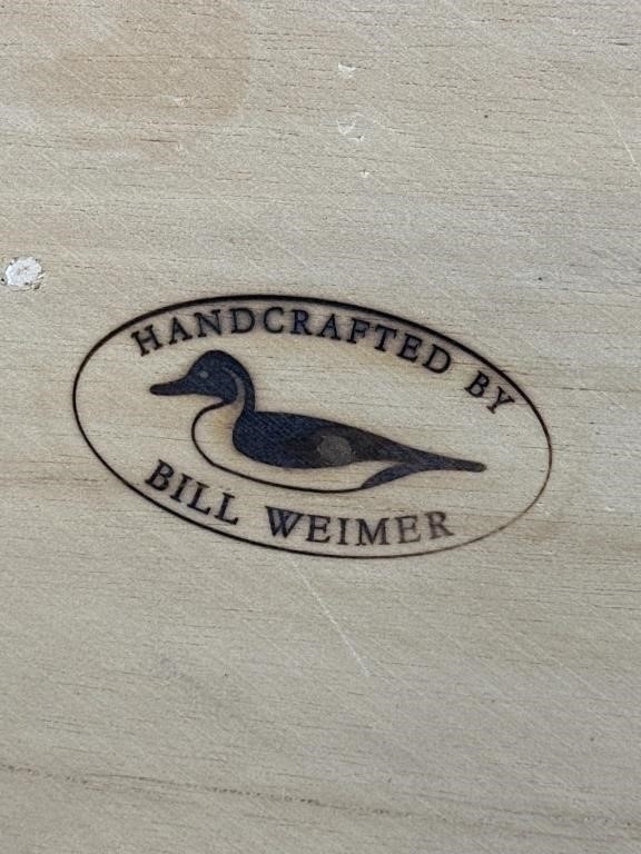 Artwork by Bill Weimer, Bill Weimer Pr of Eider Duck Decoys, Made of glass