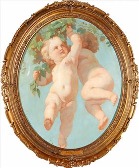 1804-1876)
A pair of Putti - Timoleon von Neff