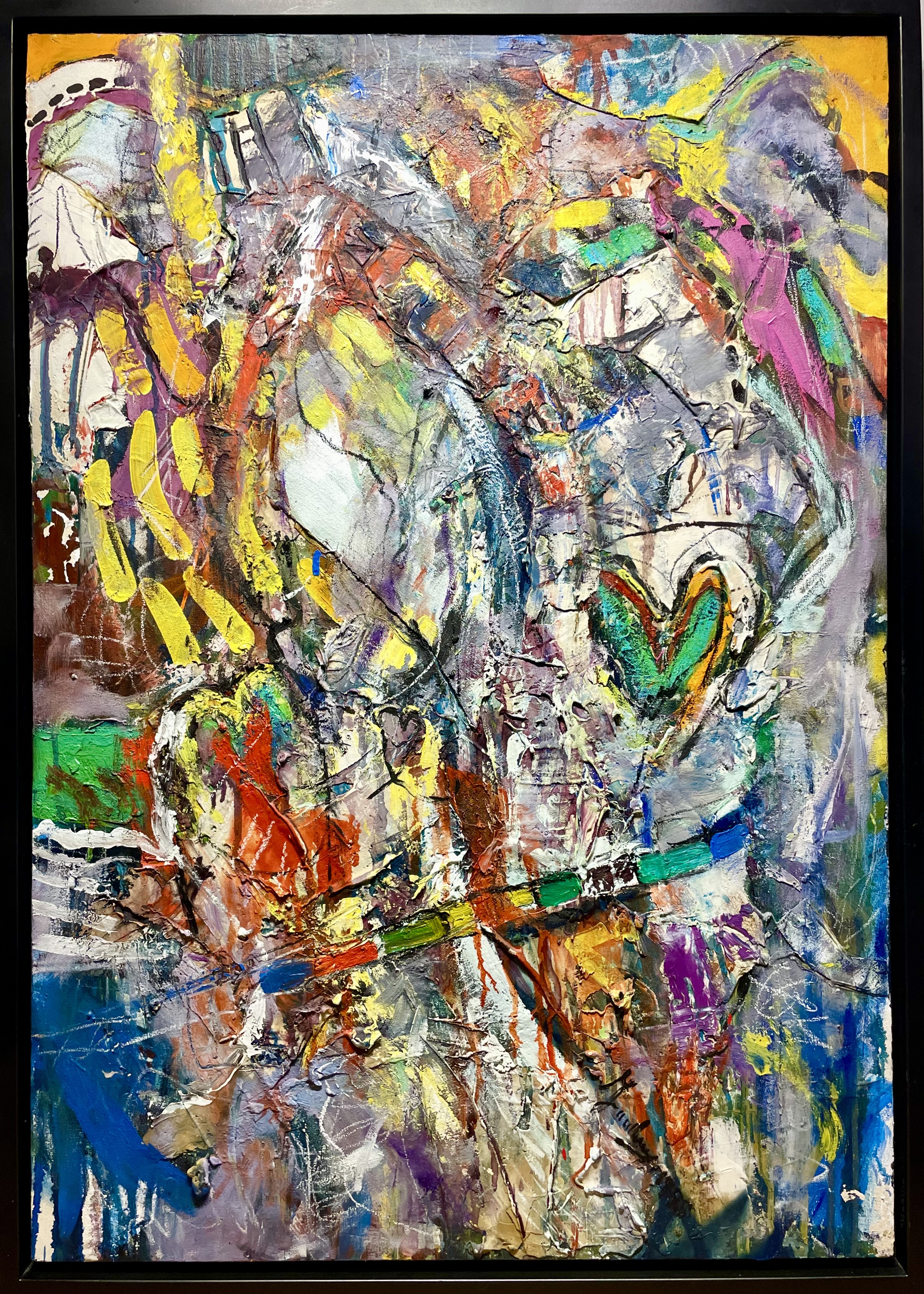 Artwork by Jean Gaudreau, Débris des fragments, Made of Mixed media on canvas