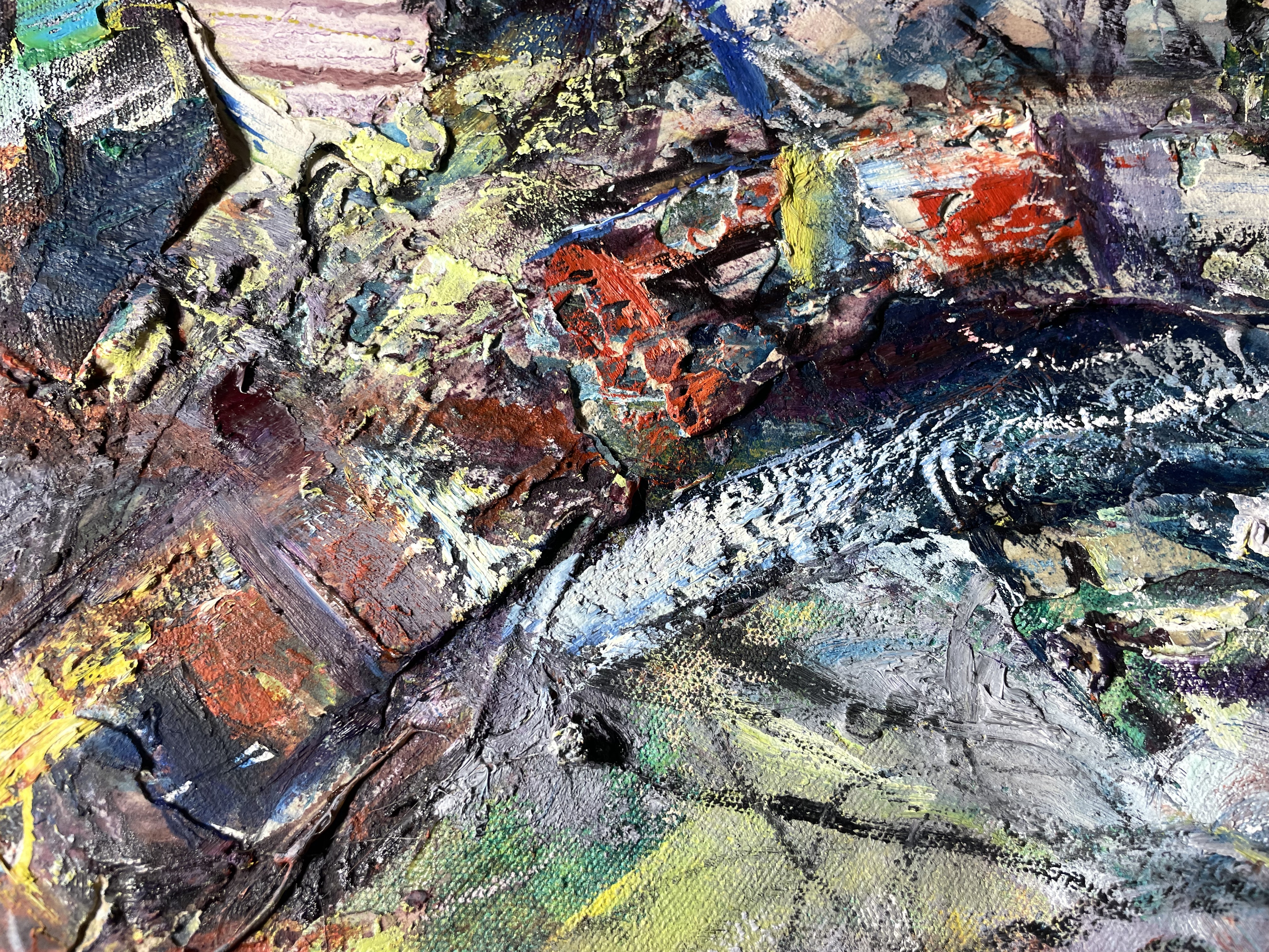 Artwork by Jean Gaudreau, Débris des fragments, Made of Mixed media on canvas