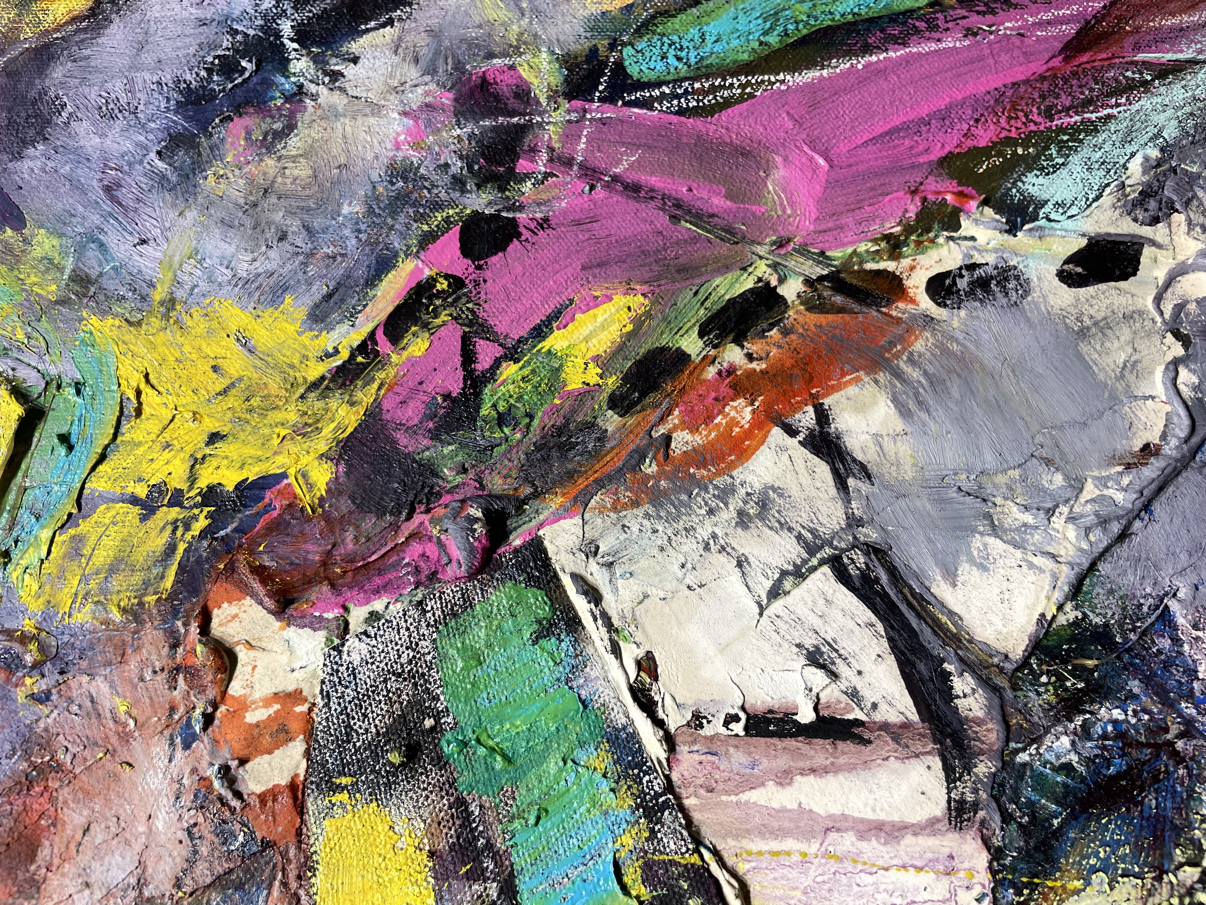 Artwork by Jean Gaudreau, Débris des fragments, Made of Mixed media on canvas