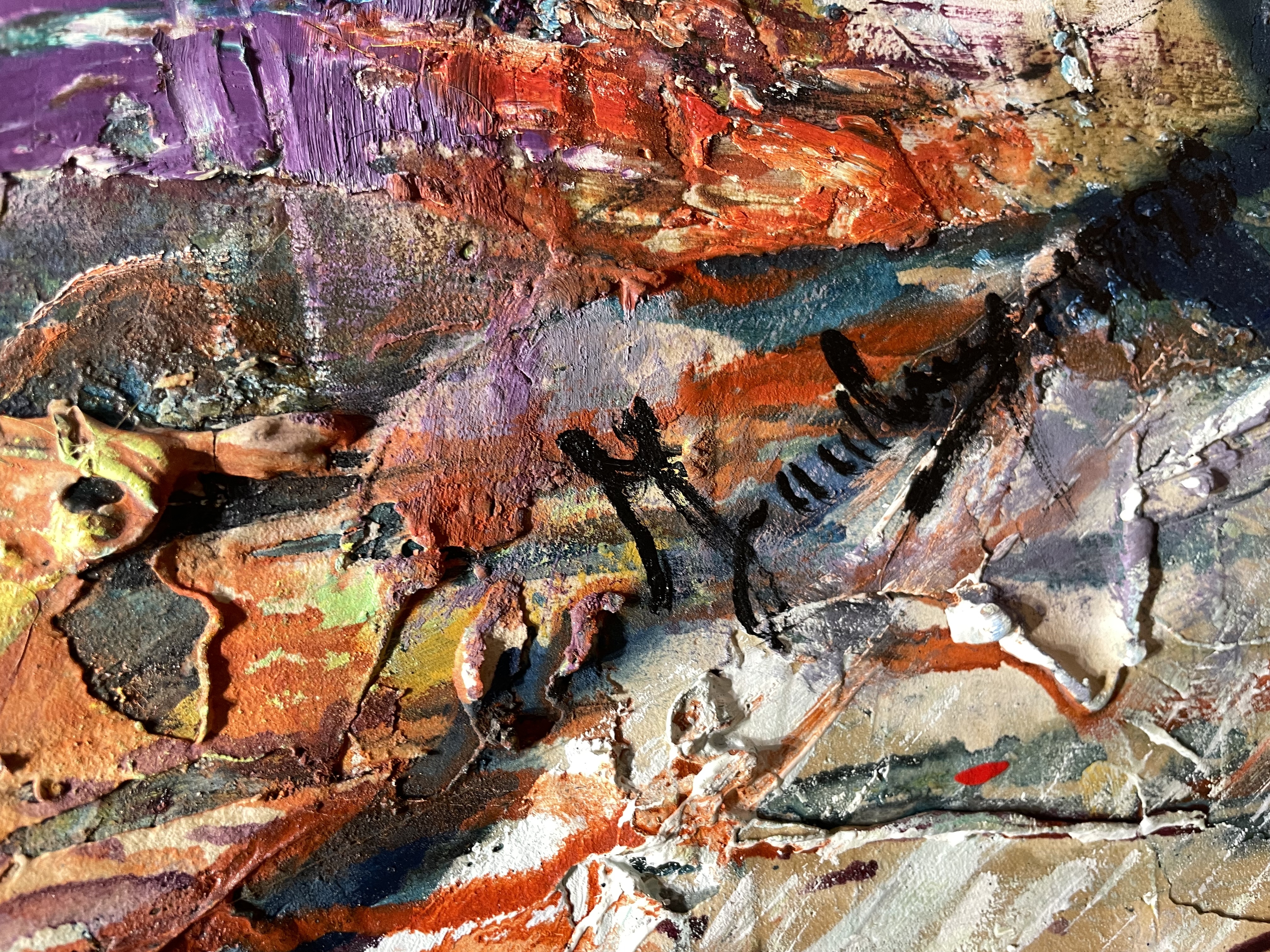 Artwork by Jean Gaudreau, Débris des fragments, Made of Mixed media on canvas