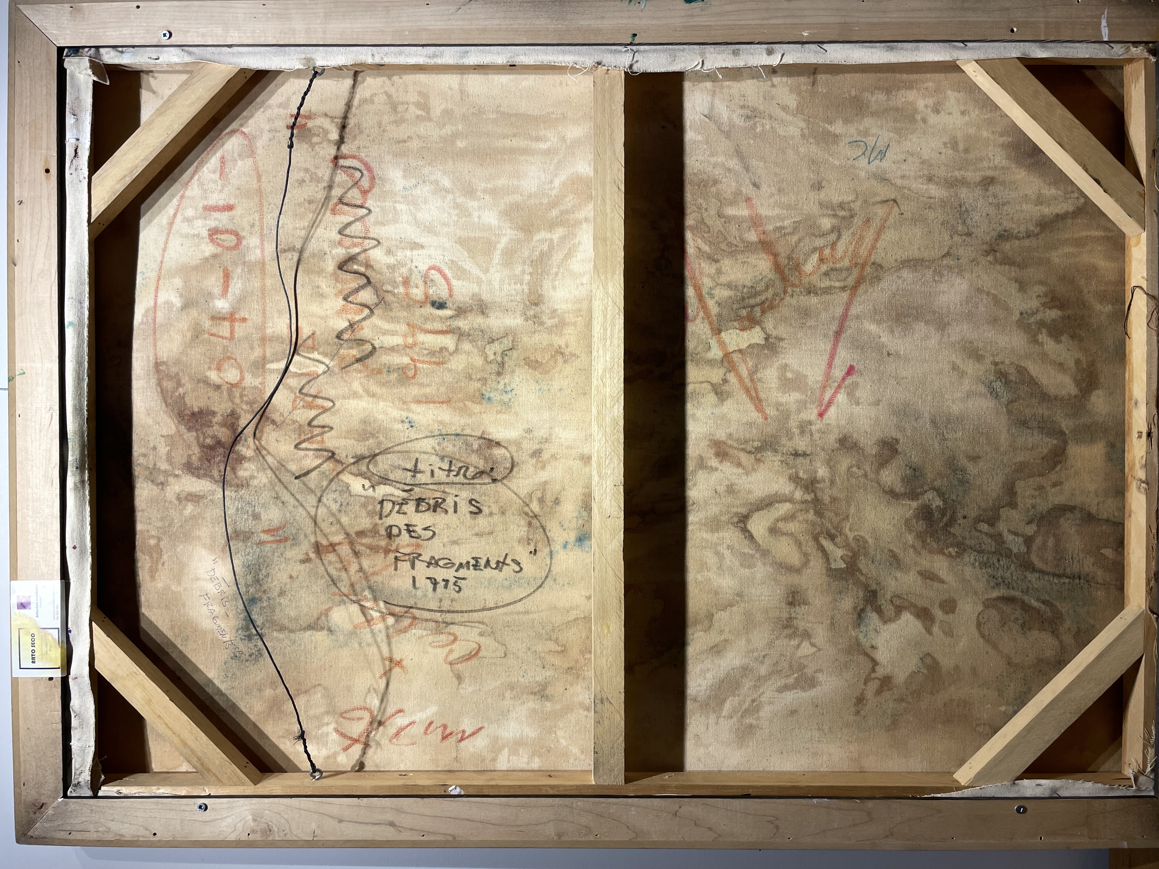 Artwork by Jean Gaudreau, Débris des fragments, Made of Mixed media on canvas