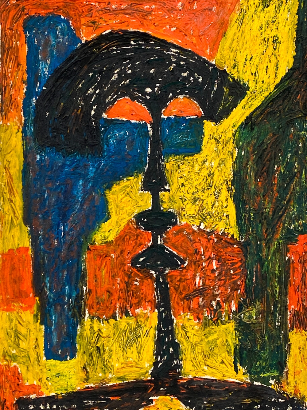 Artwork by Jacob Semiatin, JACOB MOSES SEMIATIN (1915-2003) ABSTRACT O/C, Made of canvas