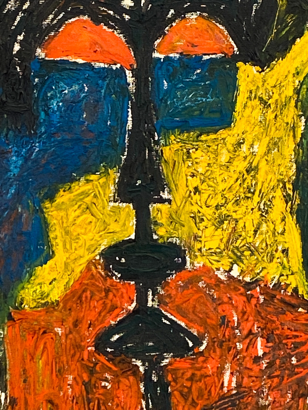 Artwork by Jacob Semiatin, JACOB MOSES SEMIATIN (1915-2003) ABSTRACT O/C, Made of canvas