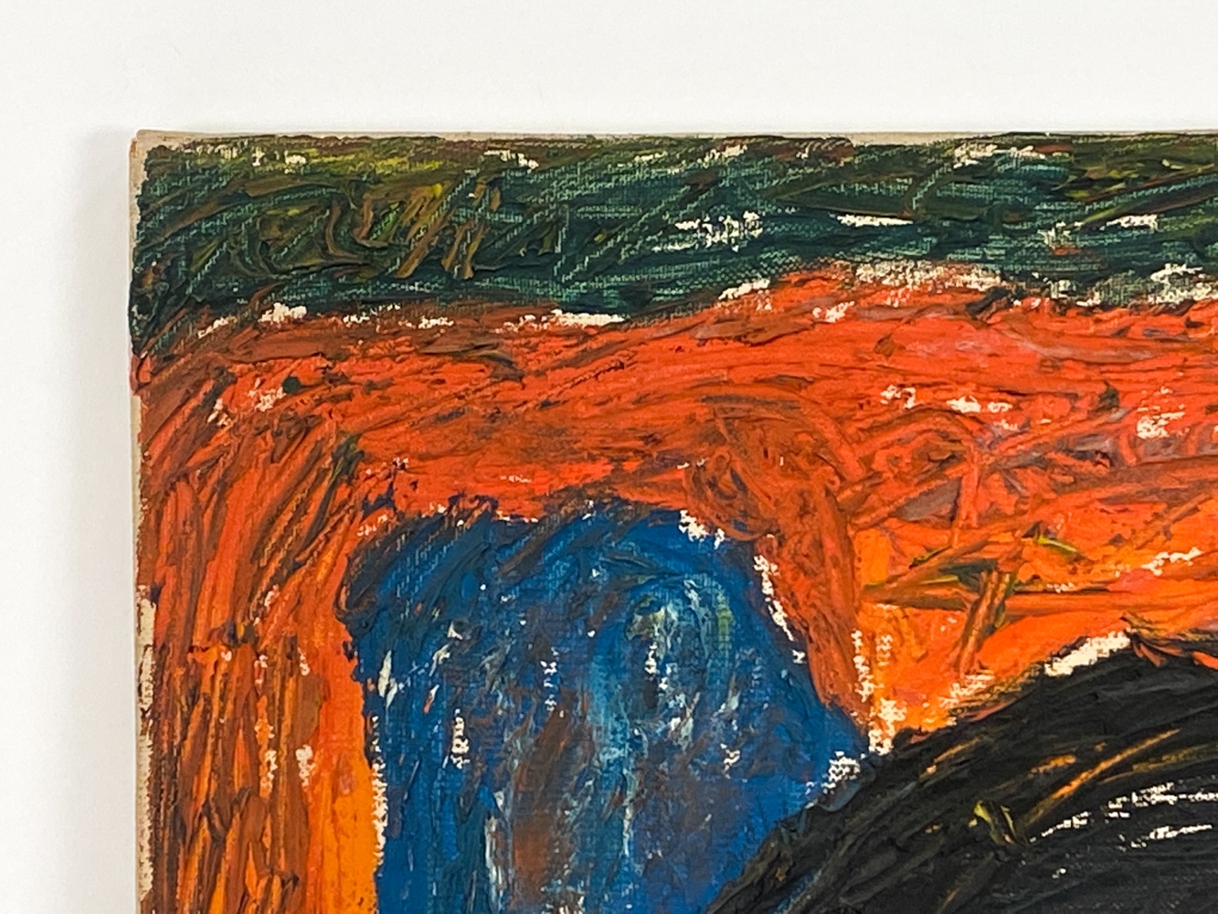 Artwork by Jacob Semiatin, JACOB MOSES SEMIATIN (1915-2003) ABSTRACT O/C, Made of canvas