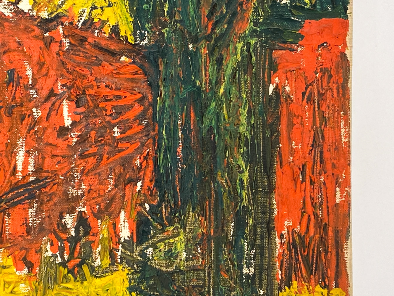 Artwork by Jacob Semiatin, JACOB MOSES SEMIATIN (1915-2003) ABSTRACT O/C, Made of canvas