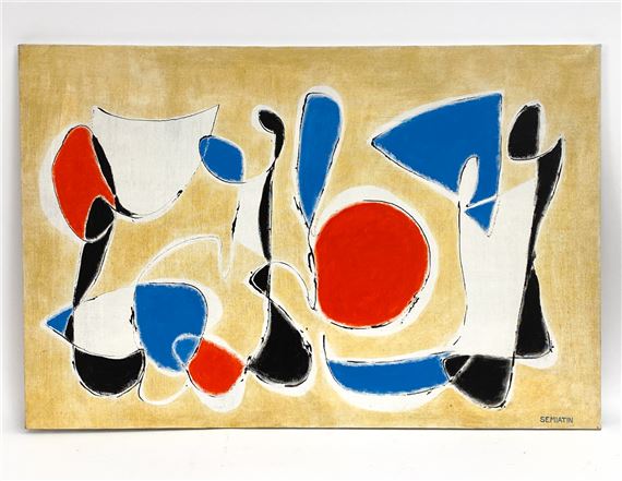 JACOB MOSES SEMIATIN (1915-2003) ABSTRACT O/C by Jacob Semiatin