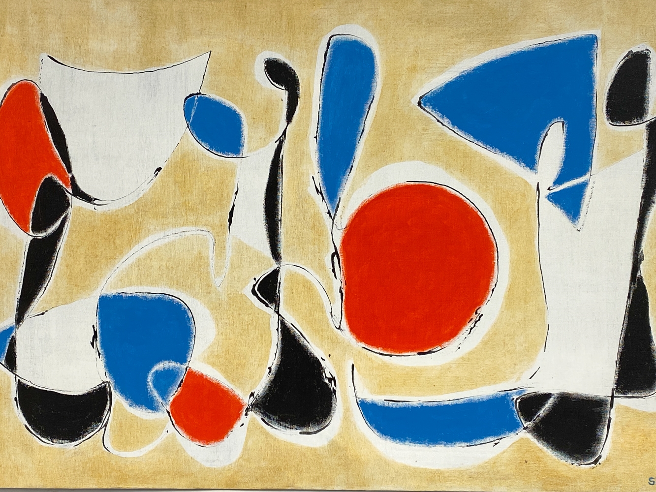 Artwork by Jacob Semiatin, JACOB MOSES SEMIATIN (1915-2003) ABSTRACT O/C, Made of O/C