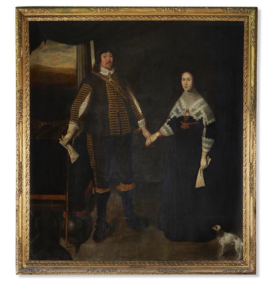 DOUBLE PORTRAIT OF THOMAS LEGH THE YOUNGER WITH HIS WIFE - John Souch
