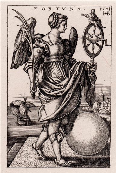 Barthel Beham | Barthel Beham Fortune Antique engraving Framed | MutualArt