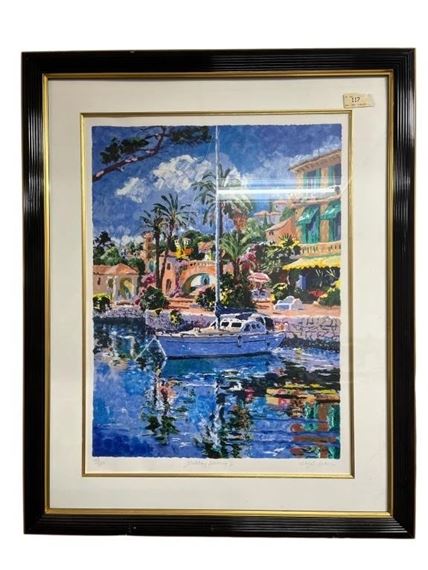 Hazel Soan | Hazel Soan (B. 1954): Harbour Morning II | MutualArt