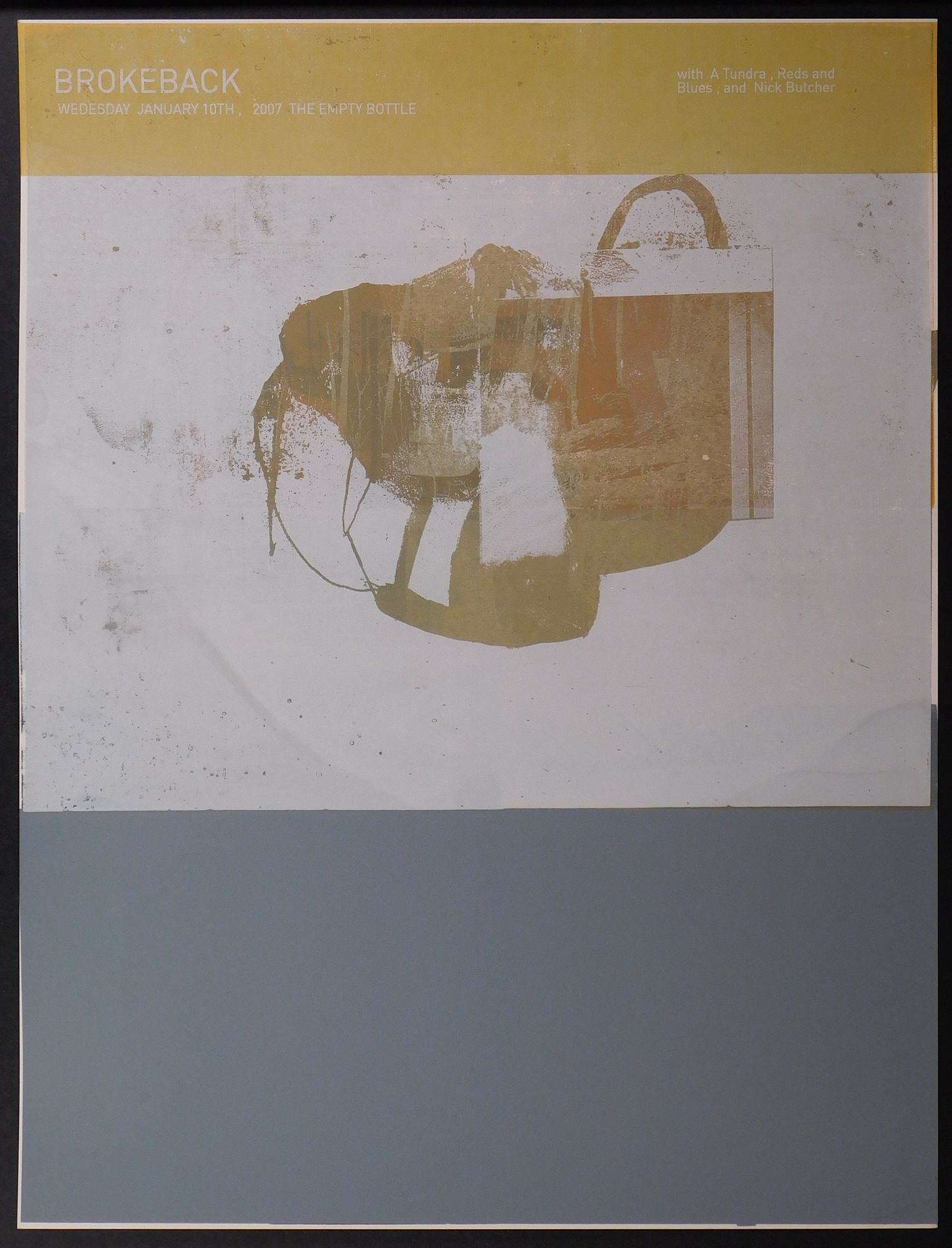 Artwork by Nick Butcher, Nadine Nakanishi, Broke Back, Made of Silk screen print