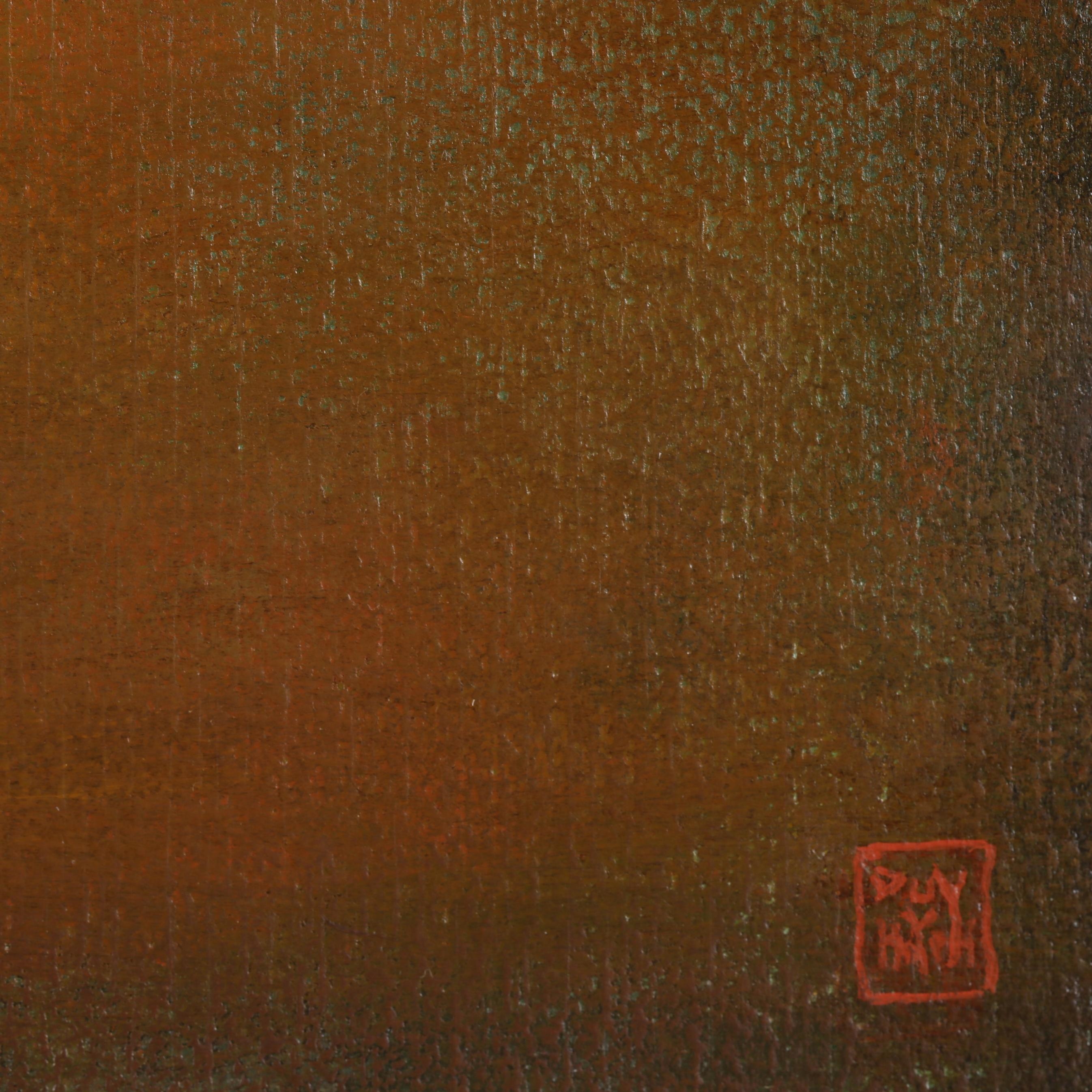 Artwork by Duy Huynh, The Recyclist, Made of Acrylic on wood panel