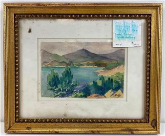 Mountain landscape with lake - John Dull