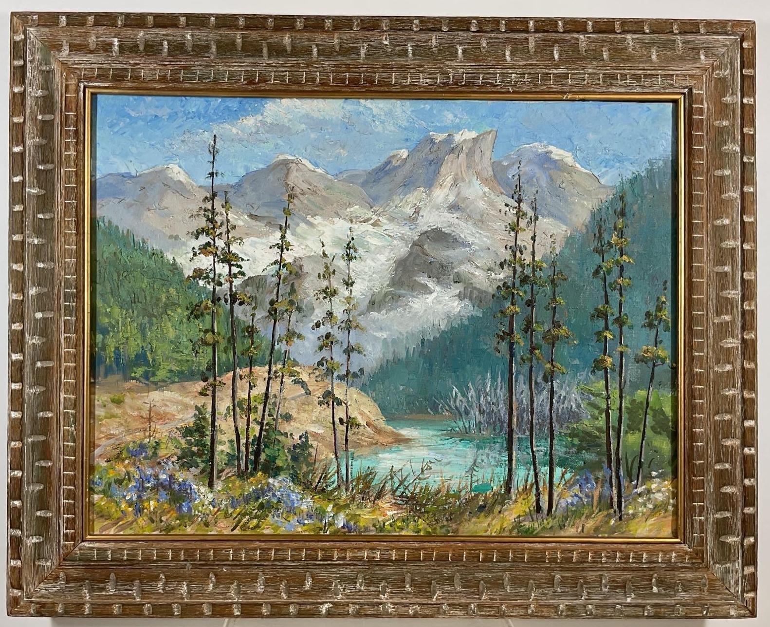 Artwork by Florence Prince Ewing, Mountain landscape, Made of Oil on canvas