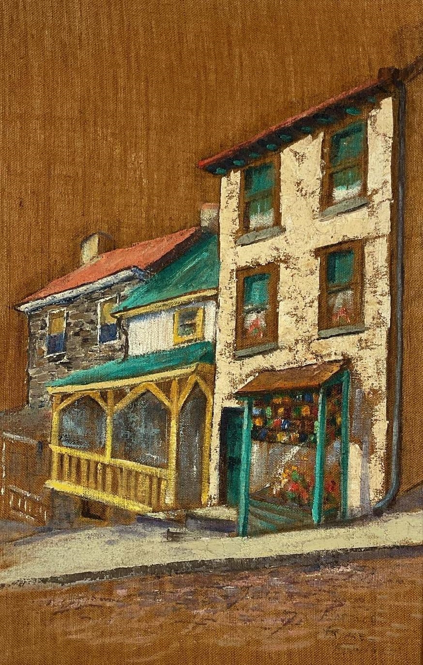 Artwork by Florence Prince Ewing, Architectural landscape, Made of Oil on canvas