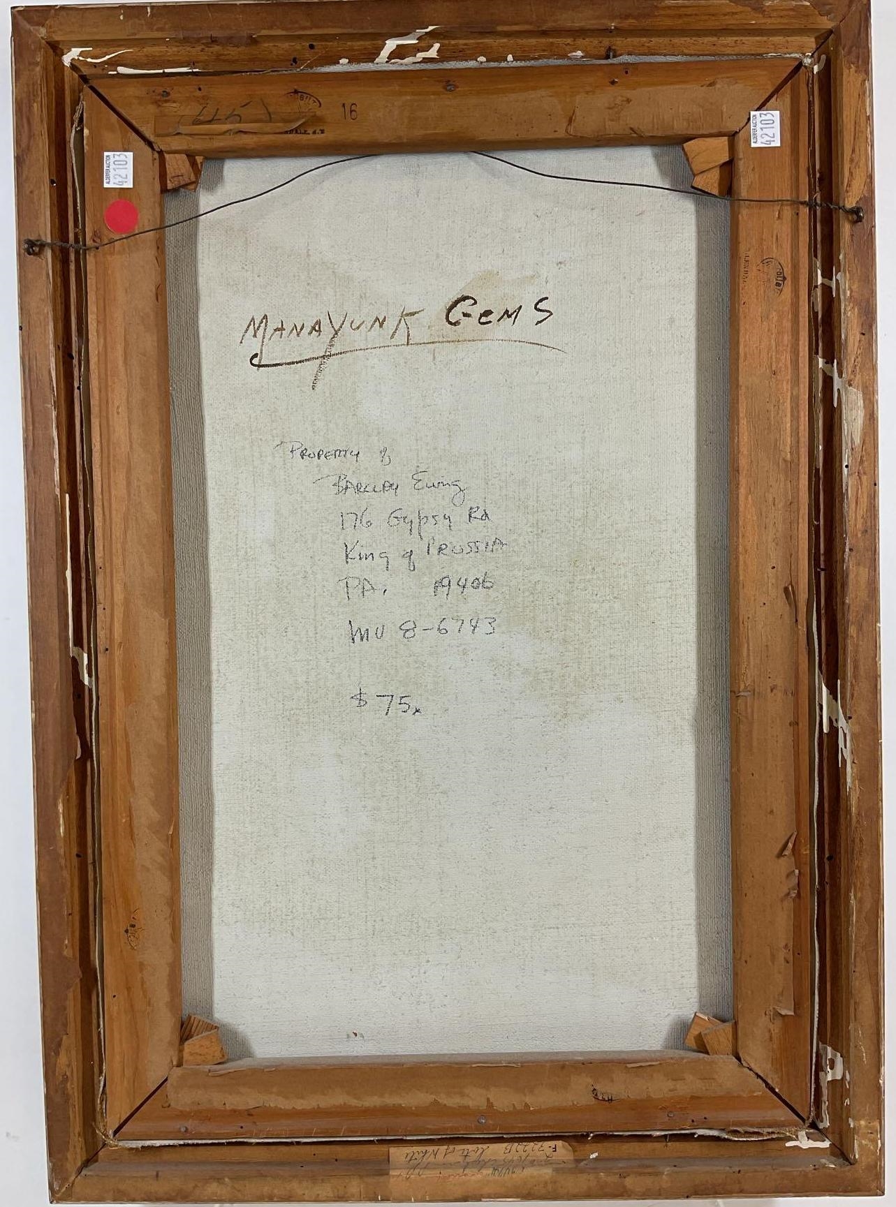 Artwork by Florence Prince Ewing, Architectural landscape, Made of Oil on canvas