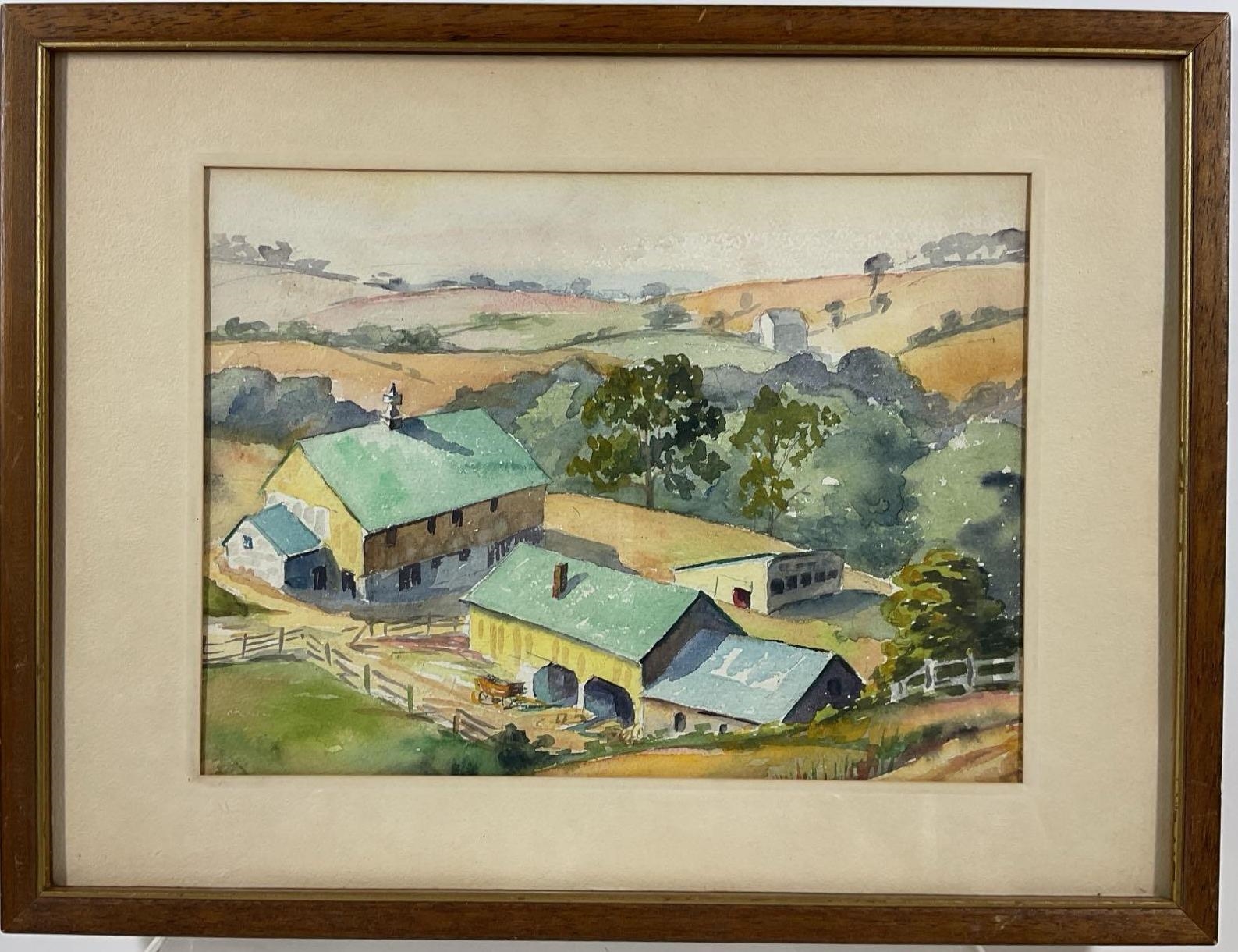 Artwork by Florence Prince Ewing, Rural landscapes, Made of Watercolors