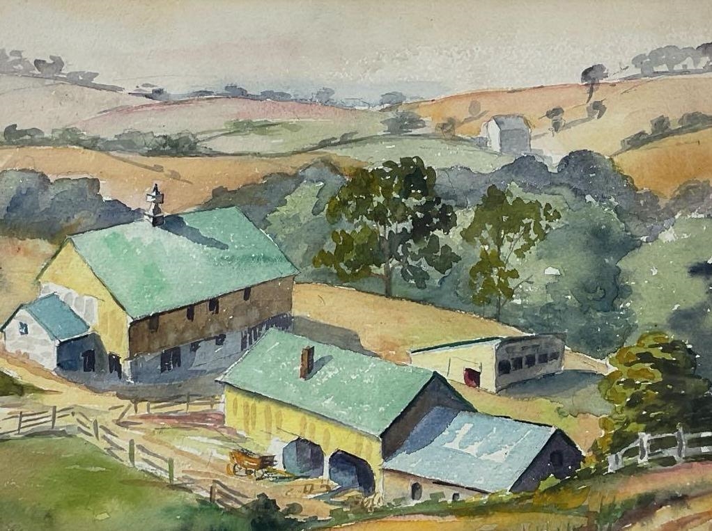 Artwork by Florence Prince Ewing, Rural landscapes, Made of Watercolors