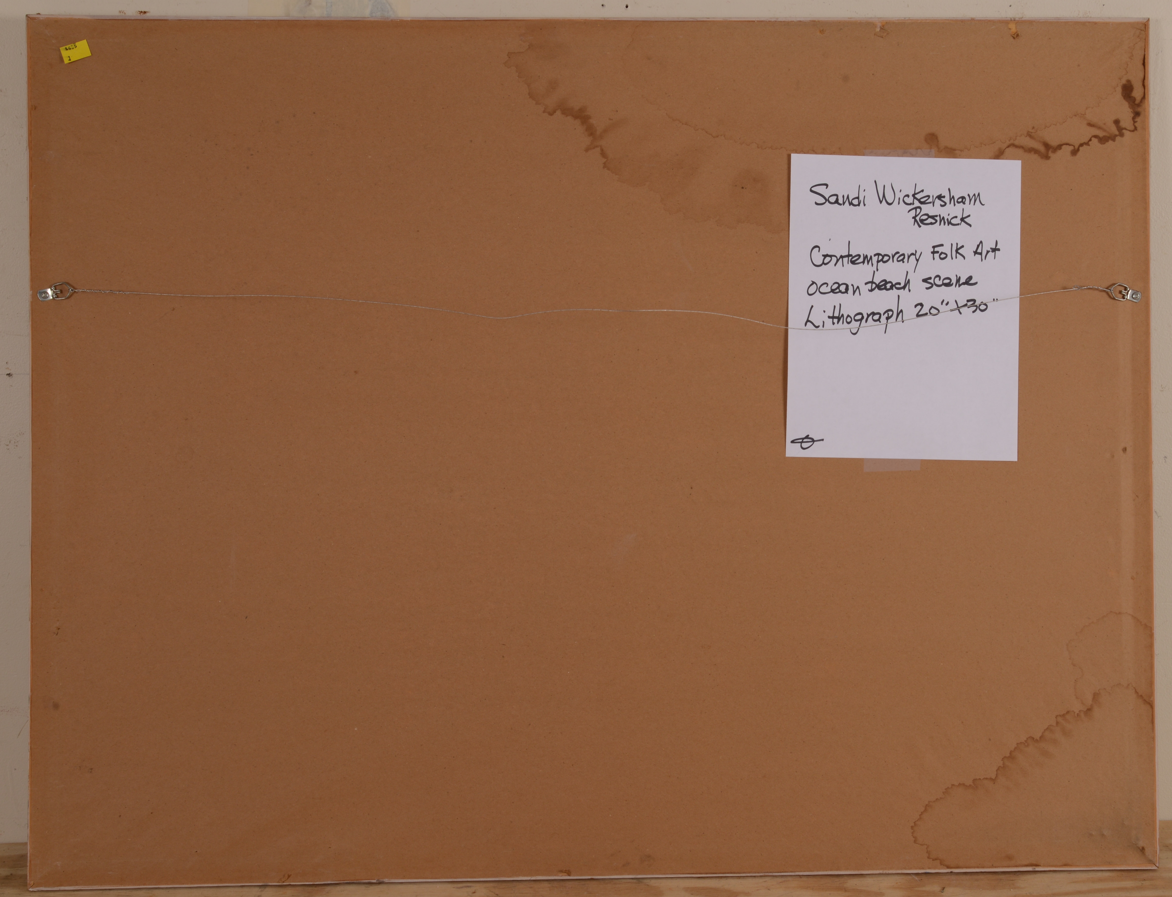 Artwork by Sandi Resnick, Beach Scene, Made of Lithograph on paper