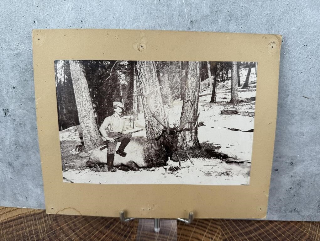 Artwork by Herbert Lord, Herbert Lord Darby Montana Hunting Photo, Made of Photograph. Photograph