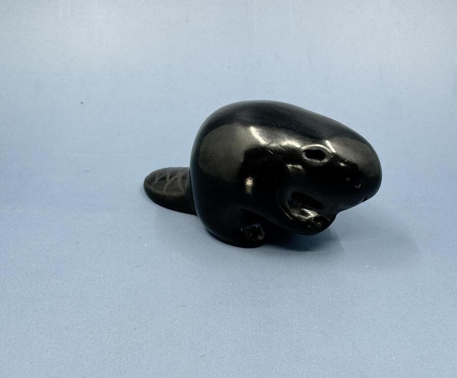 Artwork by Pula & Val Gutierrez, Pula & Val Gutierrez Santa Clara Pueblo Beaver