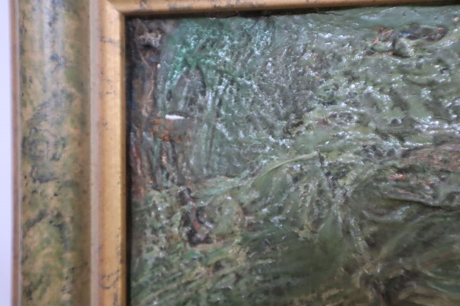 Artwork by Alain Michel Boucher, The bucket of tools, Made of Oil on canvas