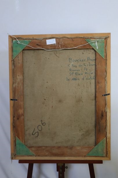 Artwork by Alain Michel Boucher, The bucket of tools, Made of Oil on canvas