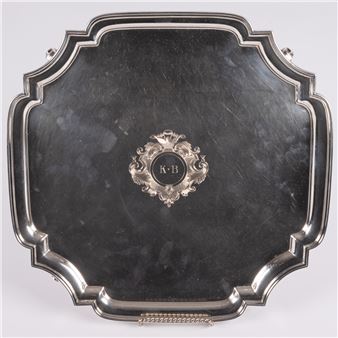 Peter Guille Silver Footed Salver Tray - Peter Guille