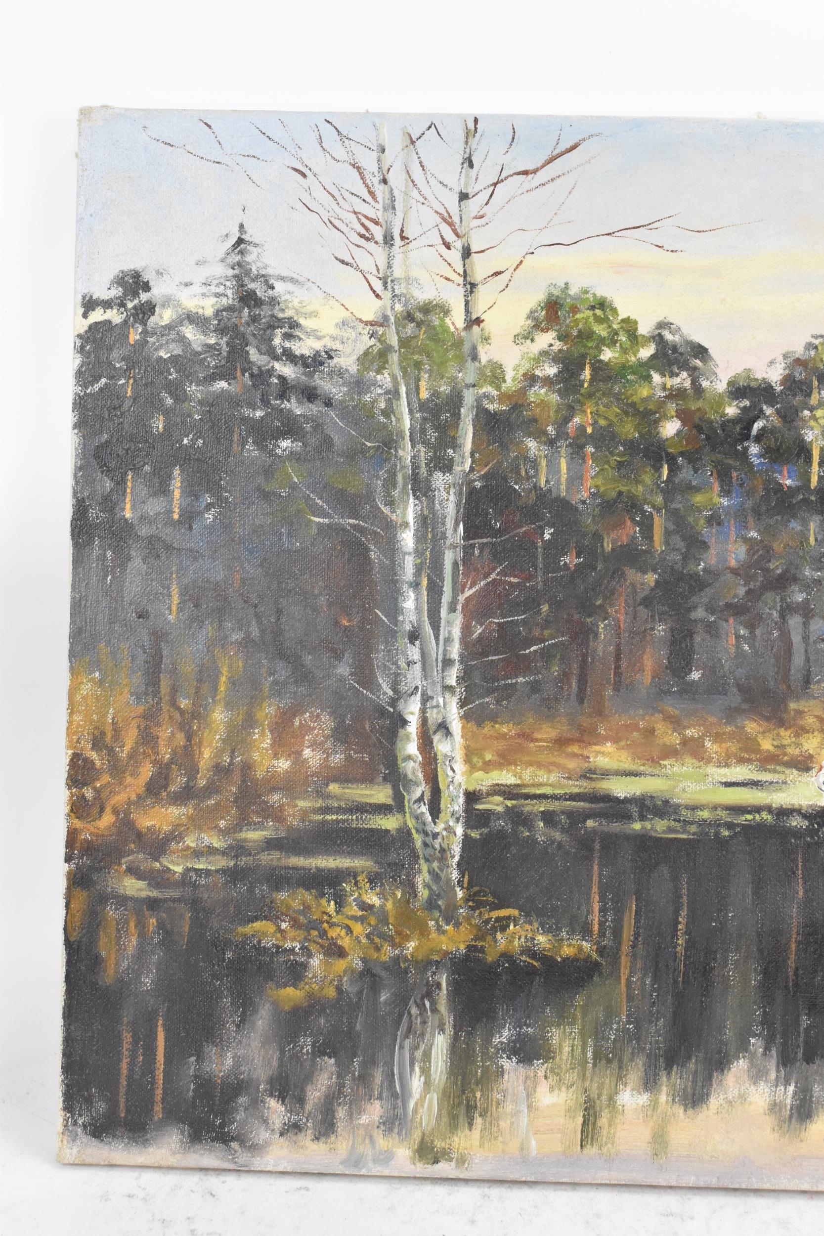 Artwork by Henryk Gasek, Henryk Gasek (1924-1983) An oil on canvas depicting a river landscape scene, Made of oil on canvas