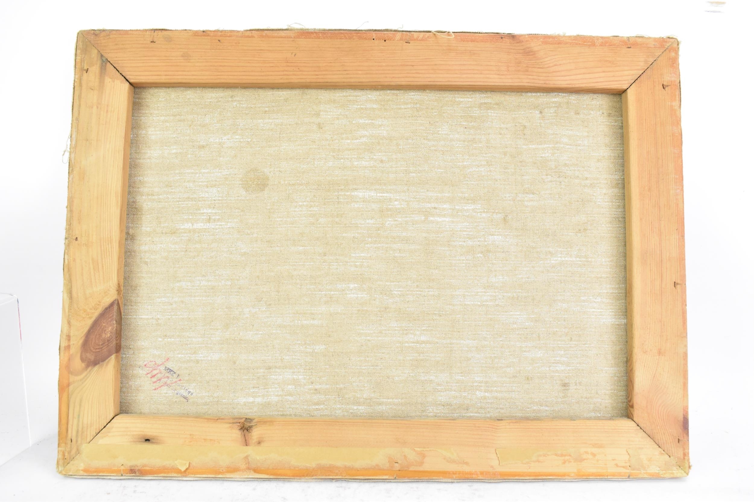 Artwork by Henryk Gasek, Henryk Gasek (1924-1983) An oil on canvas depicting a river landscape scene, Made of oil on canvas