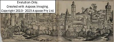 (Nürnberg 1434-1519) a) Ansicht von Augsburg by Michael Wolgemut, 1493