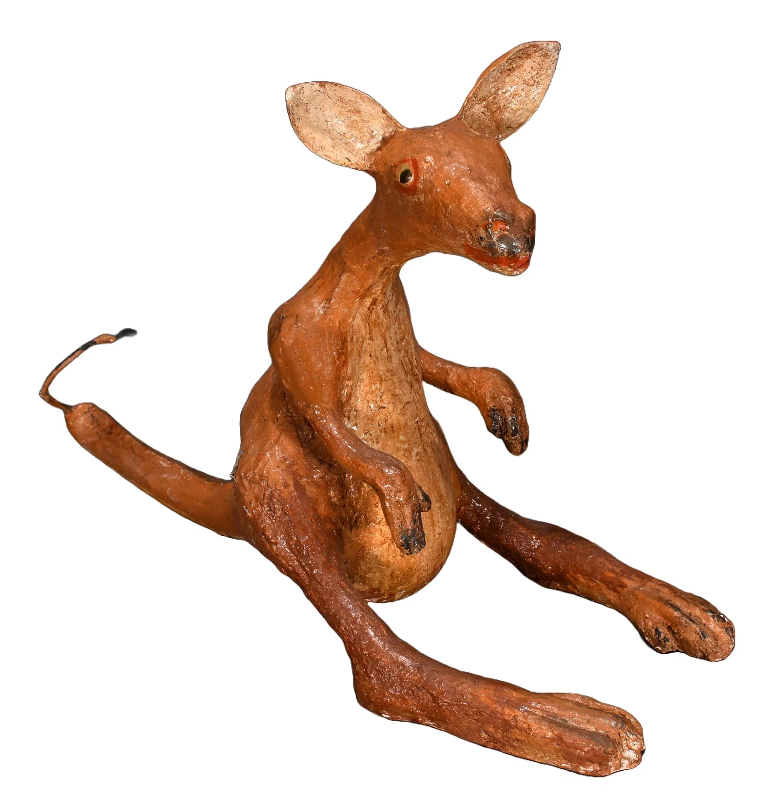 Artwork by Minnie Black, Kangaroo, Made of Gourd and mixed media construction