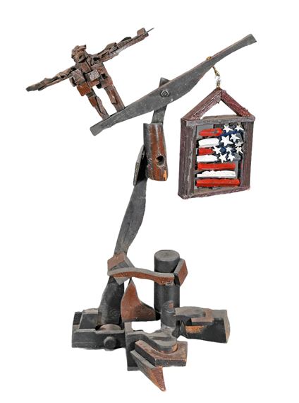 American Eagle and Flag - Ab the Flagman