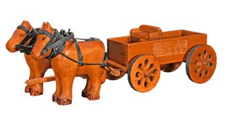 Horses with Wagon - John Hurst