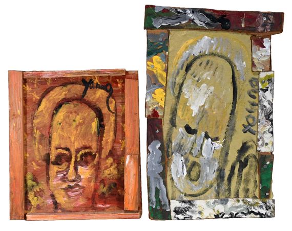 Pair of Faces by Purvis Young