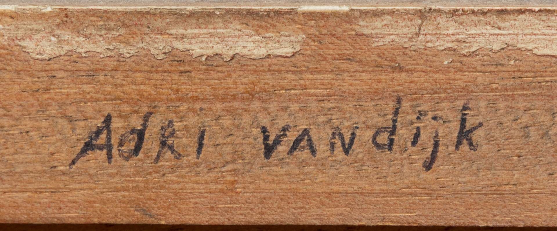 Artwork by Adri van Dijk, Stilleven met drie eieren, Made of oil on panel