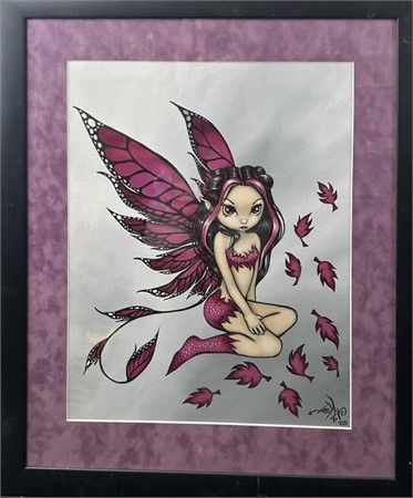 Artwork by Jasmine Becket-Griffith, Fairy of the Magic Leaves, Made of acrylic on cotton canvas