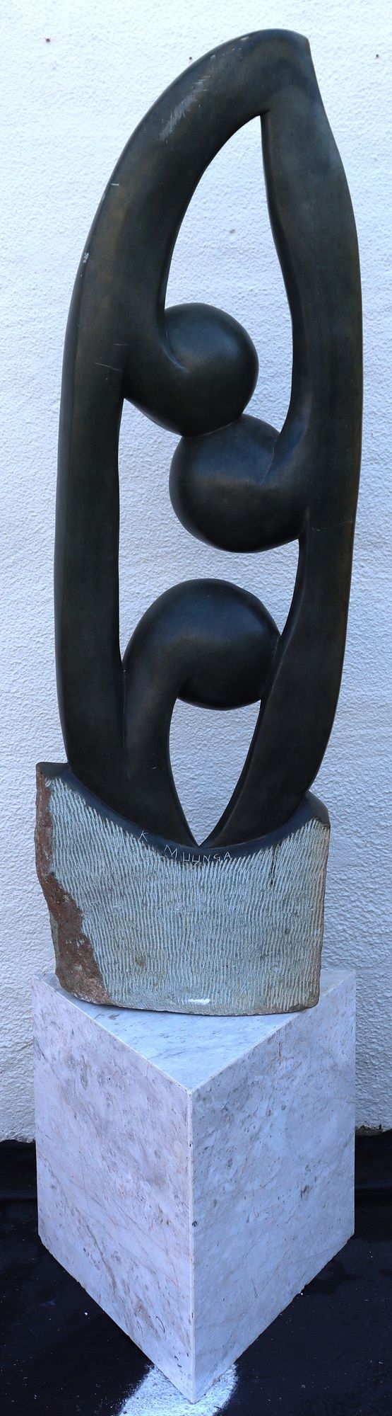 Artwork by Kefas Muunga, Kefas Muunga (21st Century) Zimbabwe, Shona Stone Sculpture "Spiritual Flower, Made of Stone sculpture