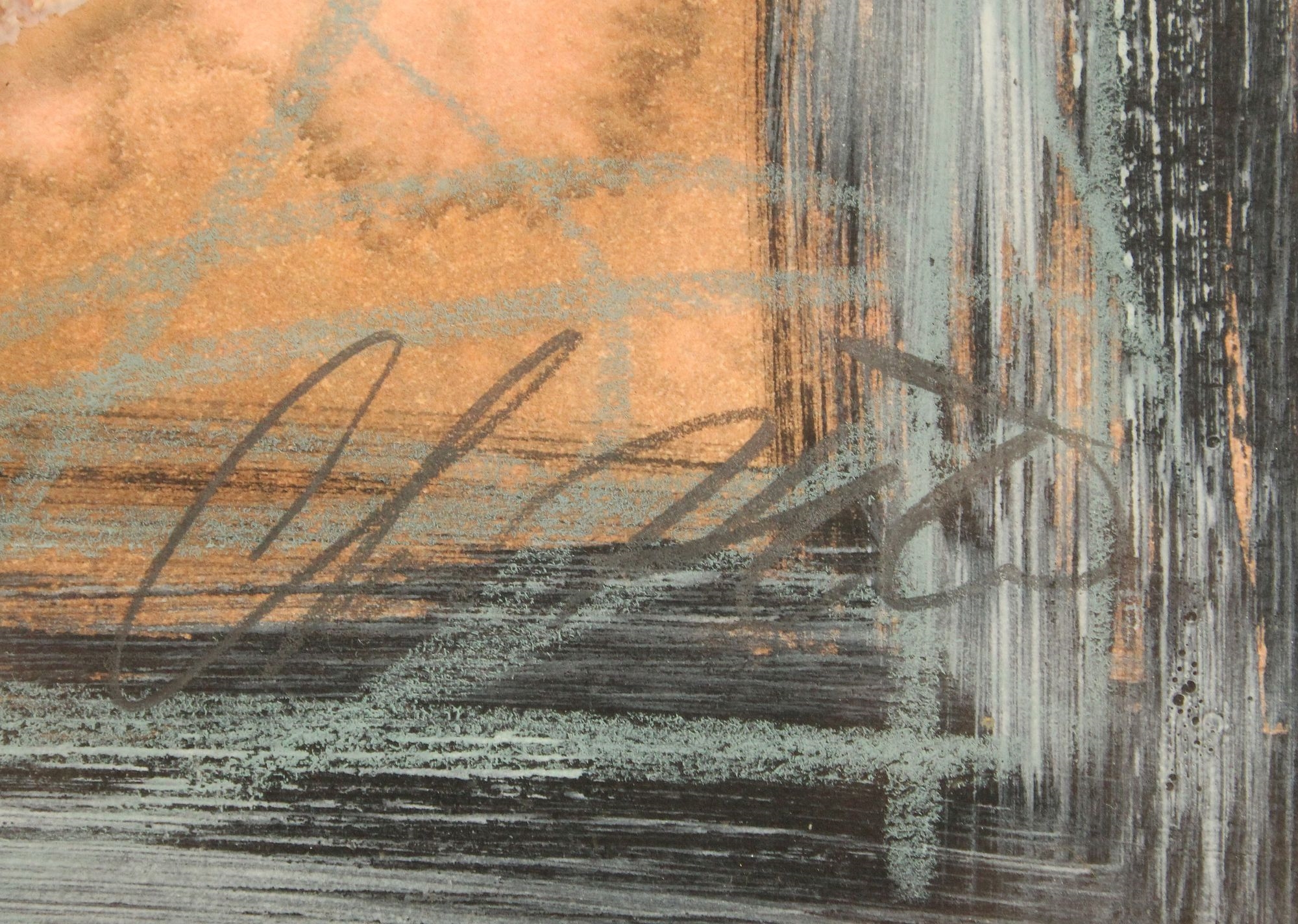 Artwork by Anton Fortescu-smyth, Anton Fortescu Smyth (Born 1936) American, Abstract Mixed Media Painting Titled "Thrump, Made of Mixed Media Painting