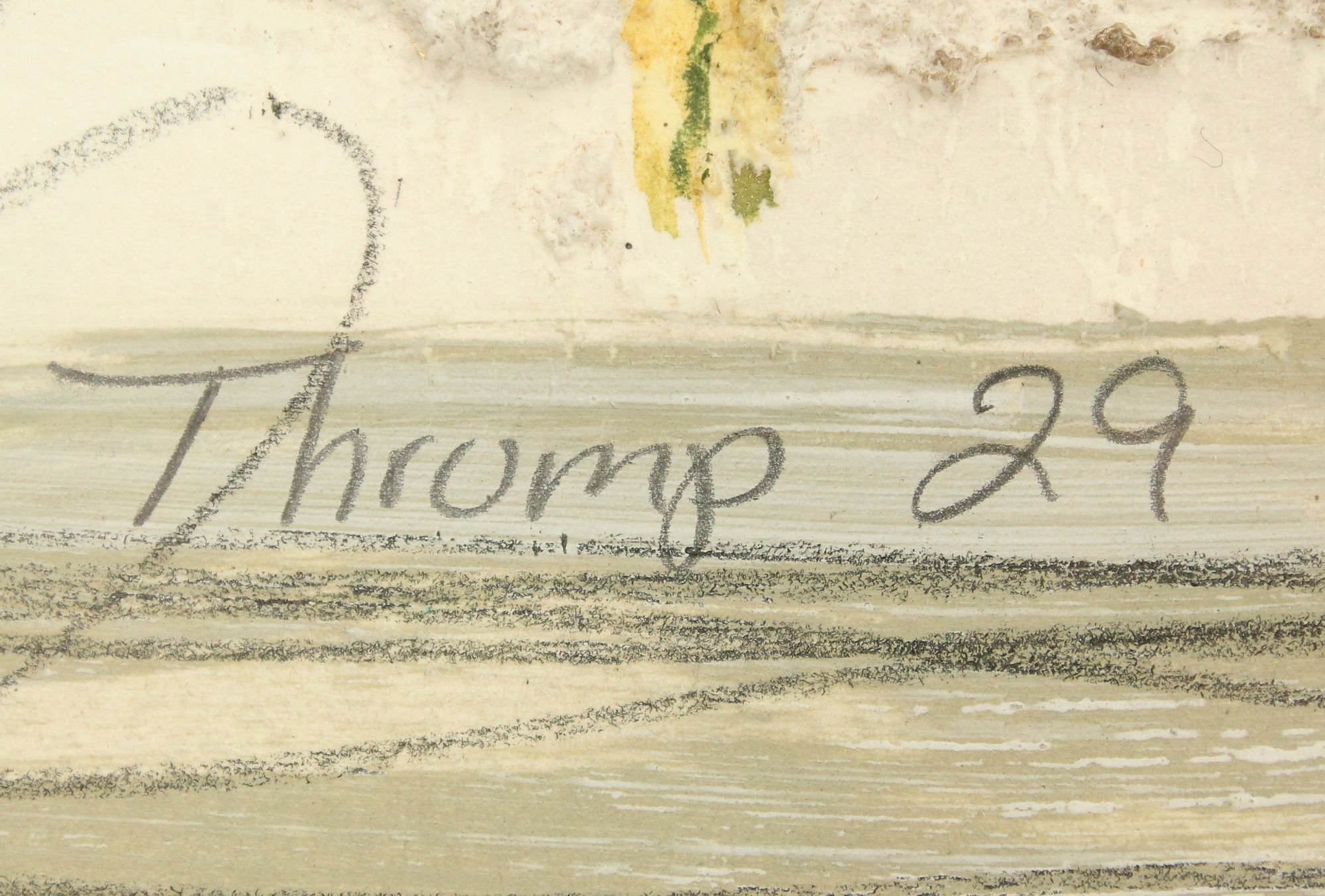 Artwork by Anton Fortescu-smyth, Anton Fortescu Smyth (Born 1936) American, Abstract Mixed Media Painting Titled "Thrump, Made of Mixed Media Painting