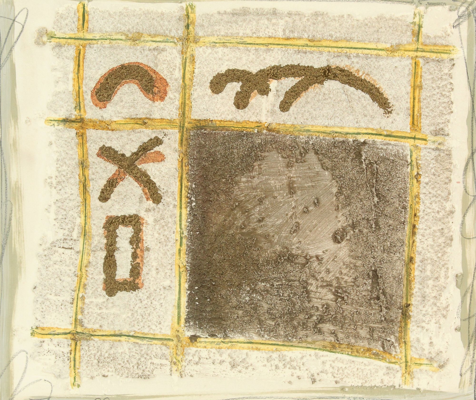 Artwork by Anton Fortescu-smyth, Anton Fortescu Smyth (Born 1936) American, Abstract Mixed Media Painting Titled "Thrump, Made of Mixed Media Painting